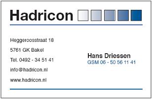 Hadricon-Visitekaartje